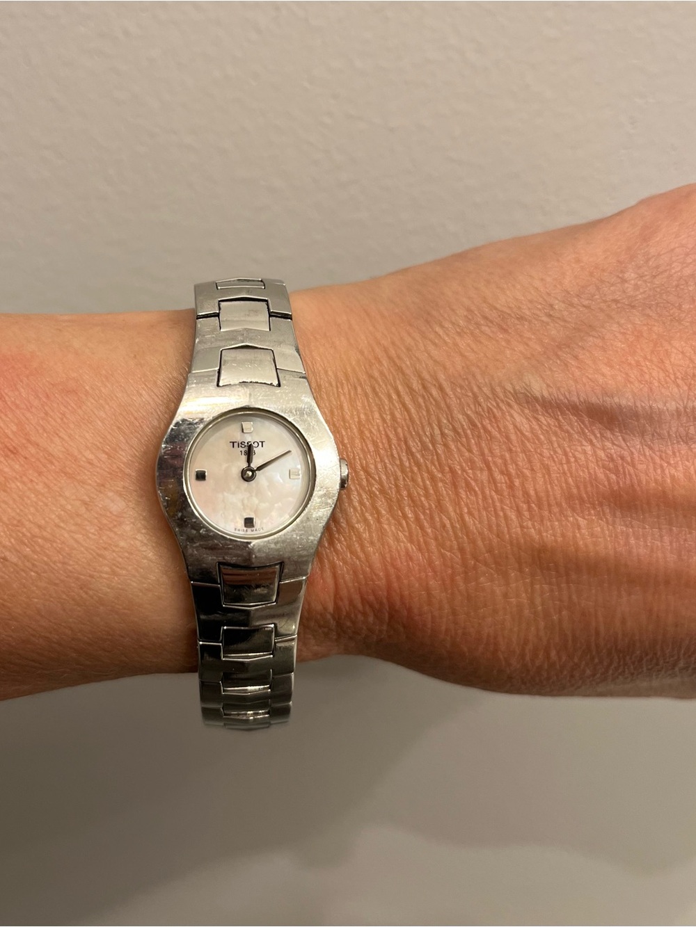 Tissot Silver Bracelet Watch with Mother-of-Pearl Dial